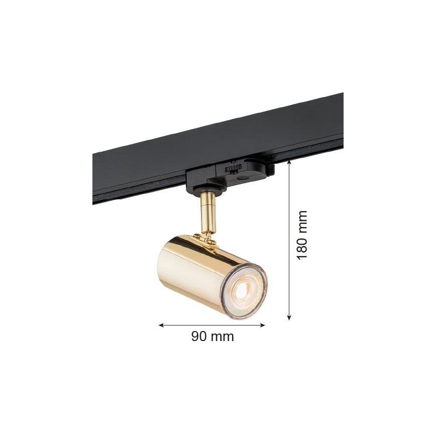 Argon 4328 - Точковий світильник для трекової системи HORTA 1xGU10/5W/230V латунь