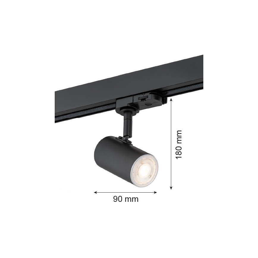 Argon 4329 - Точечный светильник для трековой системы HORTA 1xGU10/5W/230V черный