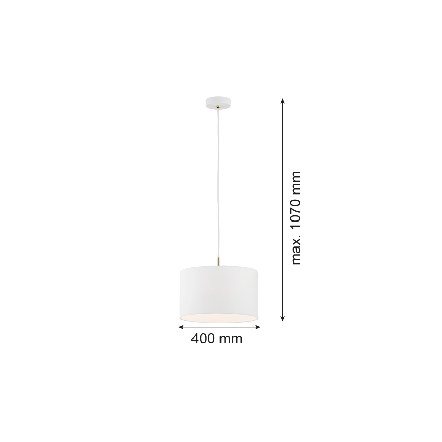 Argon 4343 - Підвісна люстра KARIN 1xE27/15W/230V білий
