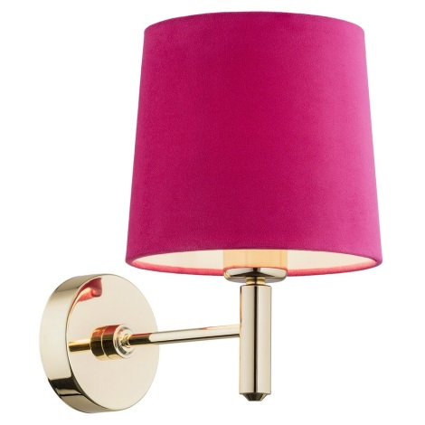 Argon 4349 - Настінна лампа PONTE 1xE27/15W/230V рожевий/латунь