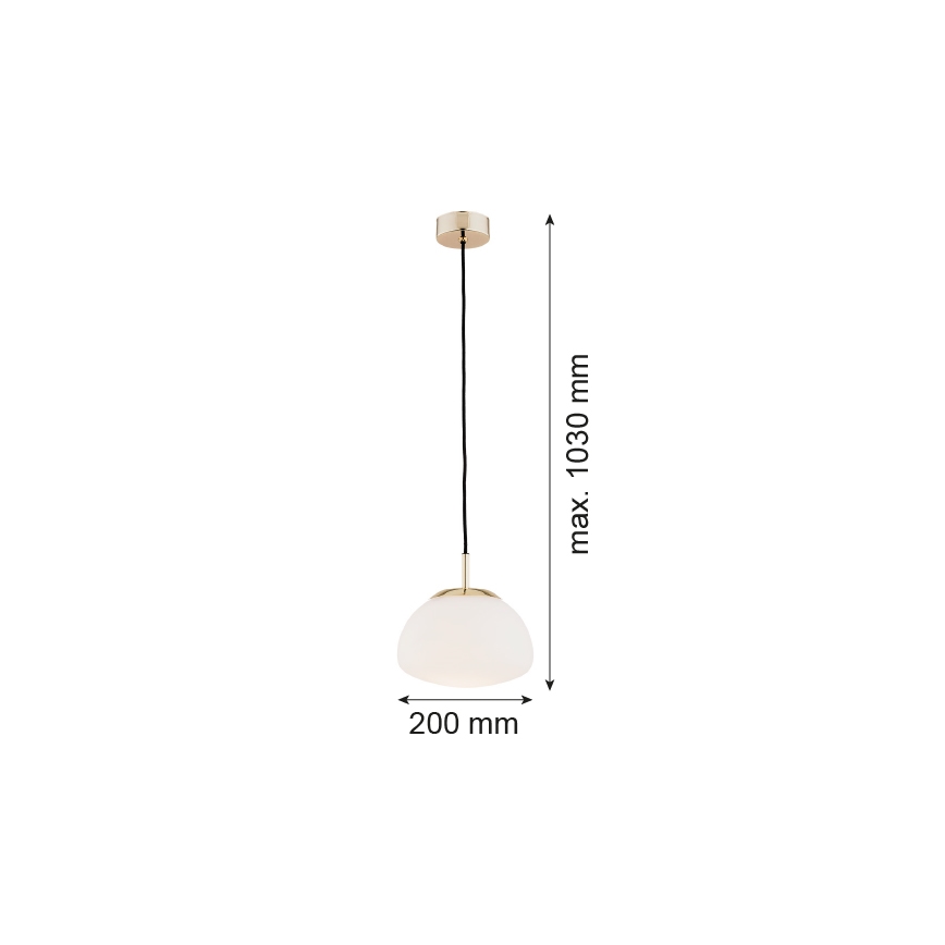 Argon 4352 - Підвісна люстра TRINI 1xE27/15W/230V золотий