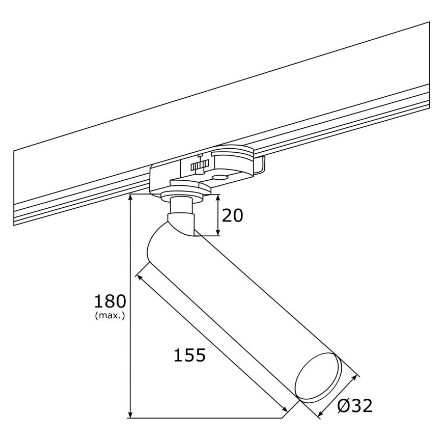 Argon 4353 - Светодиодный точечный светильник для трековой системы ELBRUS LED/4,5W/230V белый