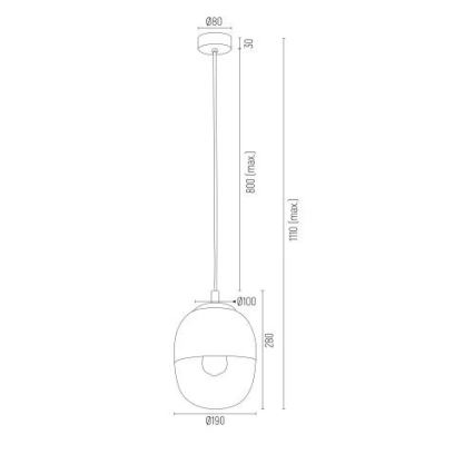 Argon 4675 - Люстра на тросе BALTIMORE 1xE27/15W/230V золотая