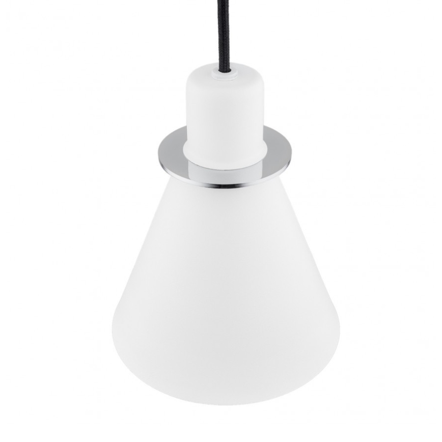 Argon 4681 - Люстра на тросе BEVERLY 1xE27/15W/230V белая/блестящий хром