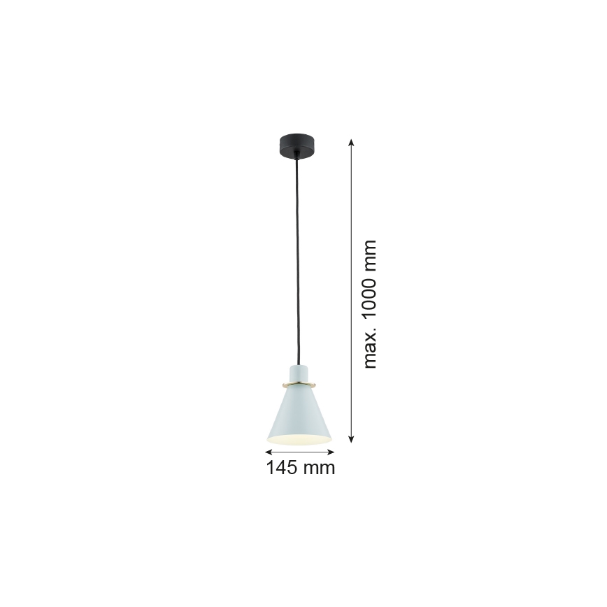 Argon 4682 - Підвісна люстра BEVERLY 1xE27/15W/230V синій/золотий