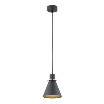 Argon 4688 - Люстра на тросе BEVERLY 1xE27/15W/230V черная/блестящий хром