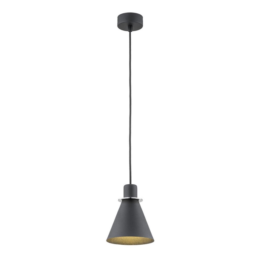 Argon 4688 - Підвісна люстра BEVERLY 1xE27/15W/230V чорний/блискучий хром