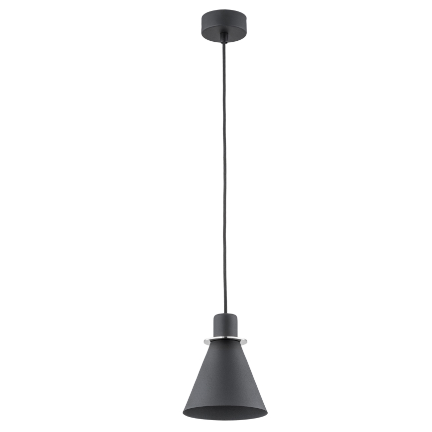 Argon 4688 - Підвісна люстра BEVERLY 1xE27/15W/230V чорний/блискучий хром