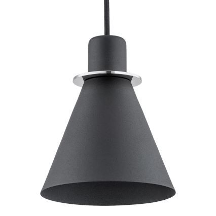 Argon 4688 - Підвісна люстра BEVERLY 1xE27/15W/230V чорний/блискучий хром