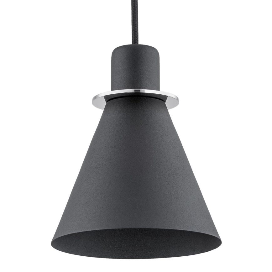 Argon 4688 - Підвісна люстра BEVERLY 1xE27/15W/230V чорний/блискучий хром
