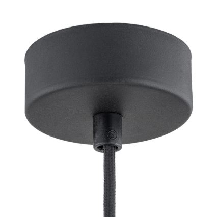 Argon 4688 - Підвісна люстра BEVERLY 1xE27/15W/230V чорний/блискучий хром