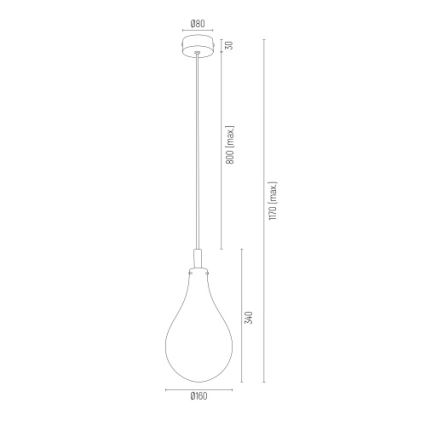 Argon 4716 - Підвісна люстра OAKLAND 1xG9/6W/230V