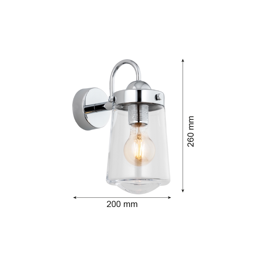 Argon 4719 - Настенный светильник для ванной комнаты PASADENA 1xE27/15W/230V IP44