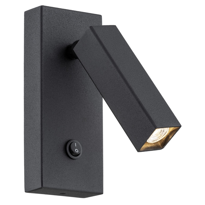 Argon 4723 - Настінний точковий світильник ROCK 1xG9/6W/230V чорний