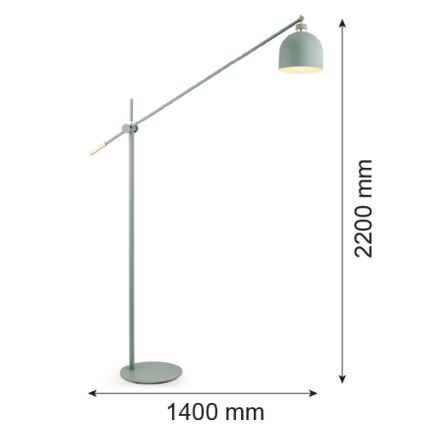 Argon 4736 - Торшер DETROIT 1xE27/15W/230V зеленый