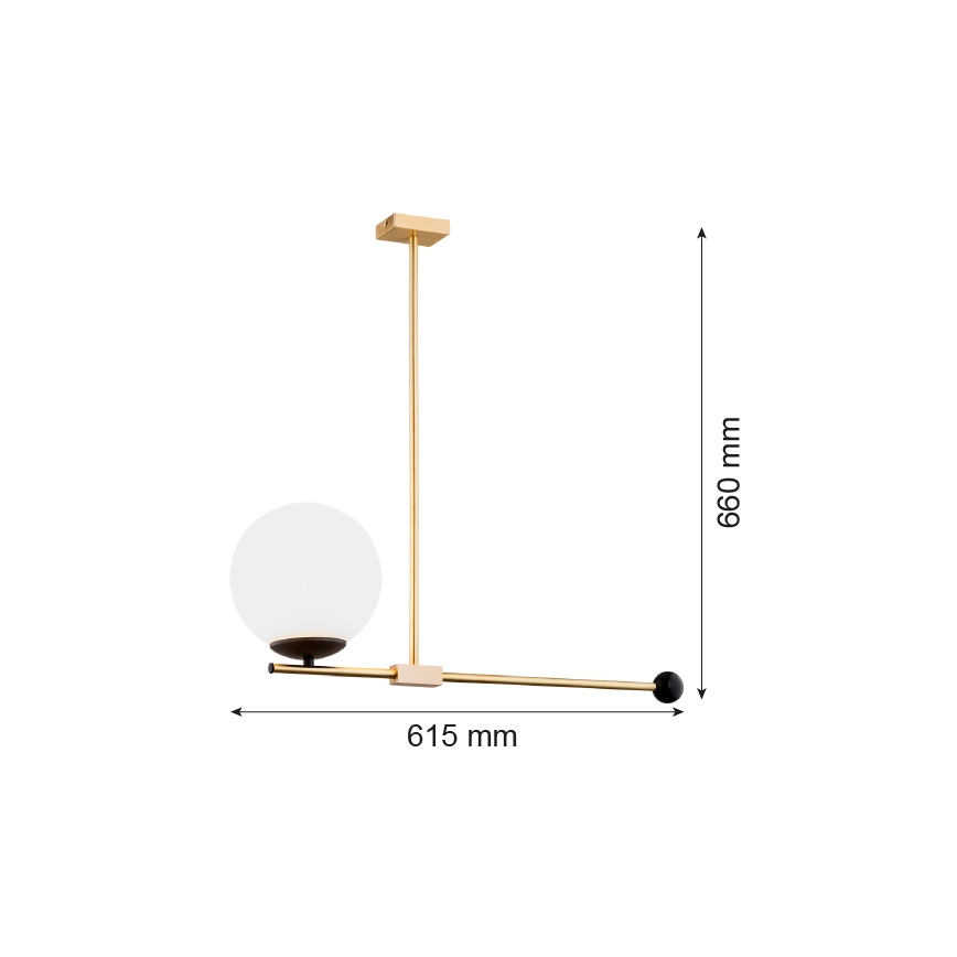 Argon 4738 - Люстра на штанге MEGAN 1xE14/7W/230V