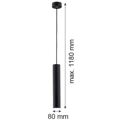 Argon 4756 - Підвісна люстра GOMERA 1xGU10/5W/230V чорний