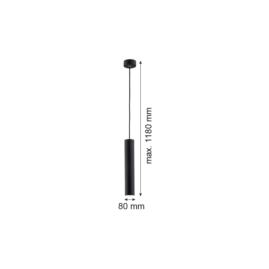 Argon 4756 - Підвісна люстра GOMERA 1xGU10/5W/230V чорний
