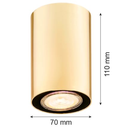 Argon 4759 - Стельовий світильник TYBER 1xGU10/5W/230V золотий