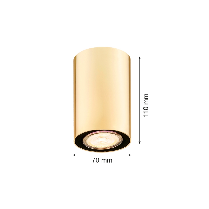 Argon 4759 - Стельовий світильник TYBER 1xGU10/5W/230V золотий
