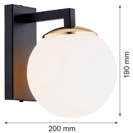 Argon 4771 - Настенный светильник MORITZ 1xE27/15W/230V