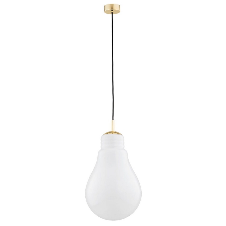 Argon 4879 - Підвісна люстра JESSE 1xE27/15W/230V золотий/білий