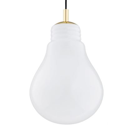 Argon 4879 - Підвісна люстра JESSE 1xE27/15W/230V золотий/білий
