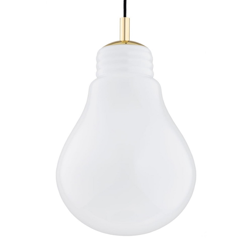 Argon 4879 - Підвісна люстра JESSE 1xE27/15W/230V золотий/білий