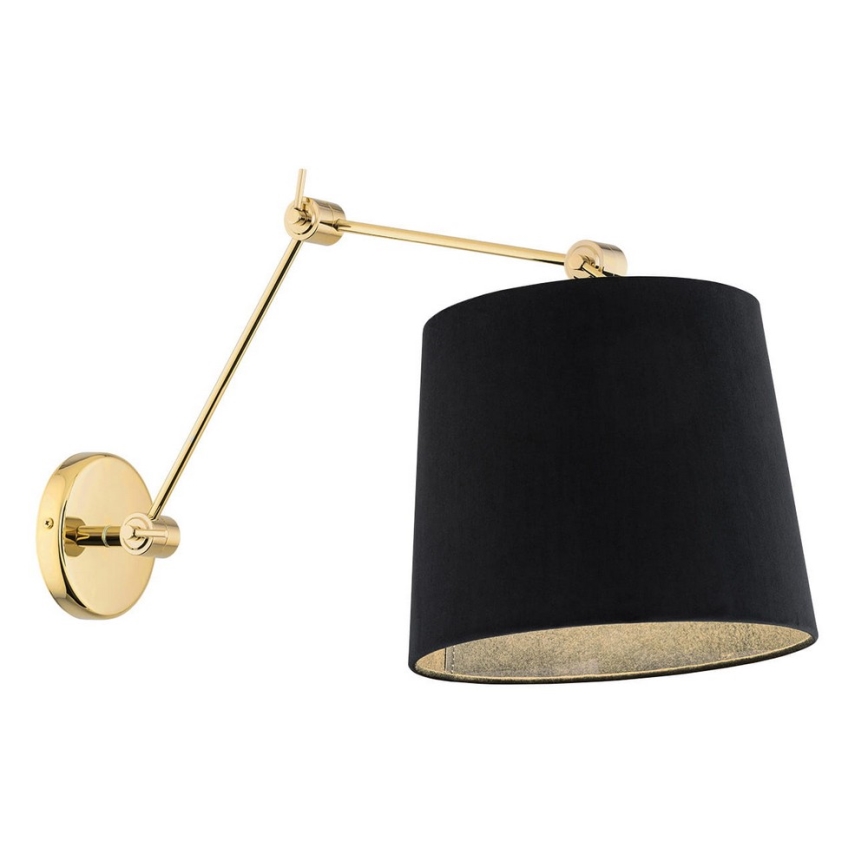 Argon 4898 - Настінна лампа ZAKYNTOS PLUS 1xE27/15W/230V чорний/золотий