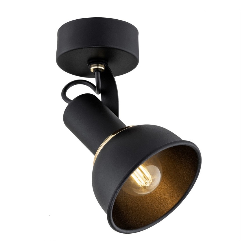 Argon 4900 - Точковий світильник TWIST 1xE14/7W/230V чорний/золотий