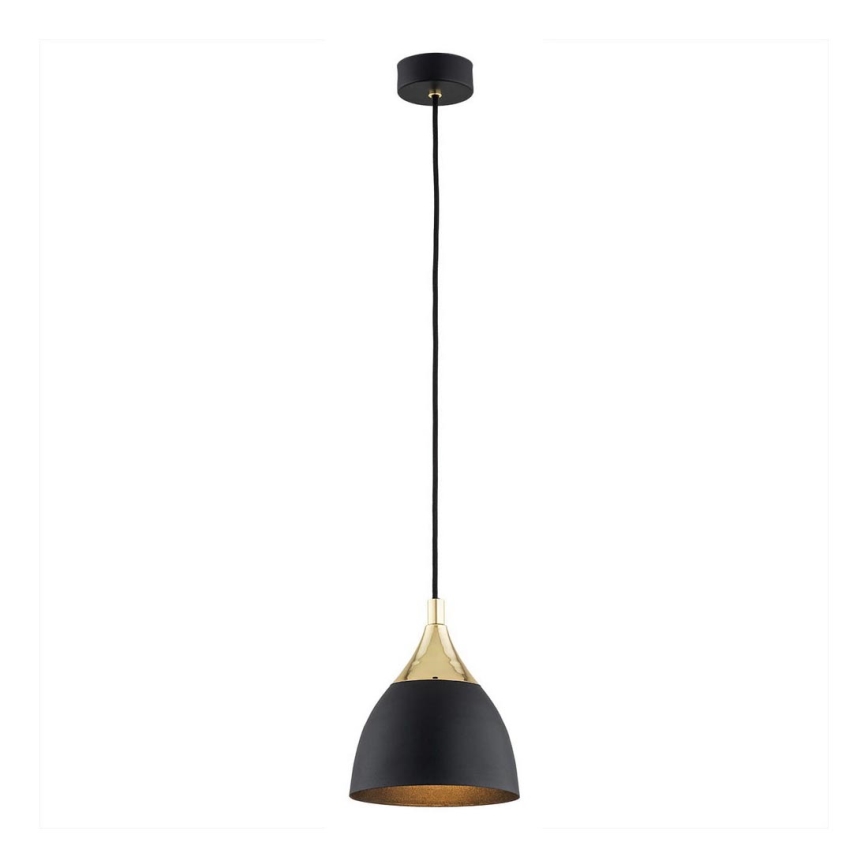 Argon 4905 - Підвісна люстра MURANO 1xE27/15W/230V чорний/золотий