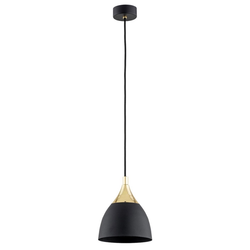 Argon 4905 - Підвісна люстра MURANO 1xE27/15W/230V чорний/золотий