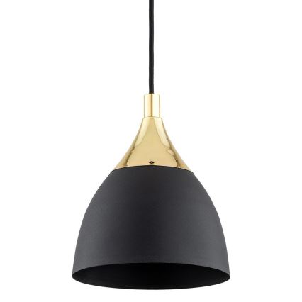 Argon 4905 - Підвісна люстра MURANO 1xE27/15W/230V чорний/золотий