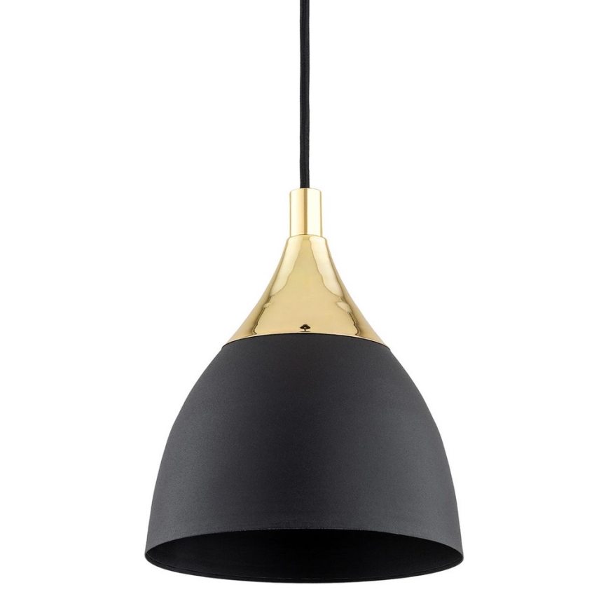 Argon 4905 - Підвісна люстра MURANO 1xE27/15W/230V чорний/золотий