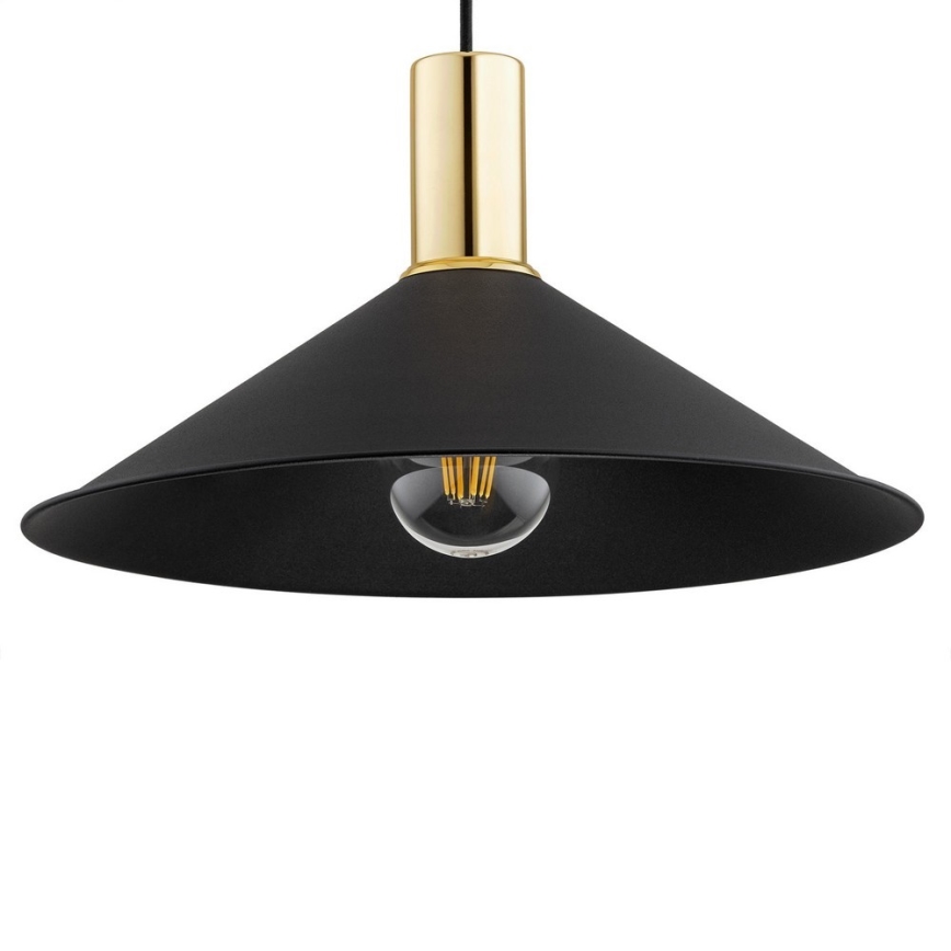 Argon 4912 - Підвісна люстра MINORI 1xE27/15W/230V чорний/золотий