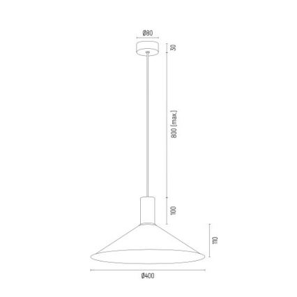 Argon 4912 - Підвісна люстра MINORI 1xE27/15W/230V чорний/золотий