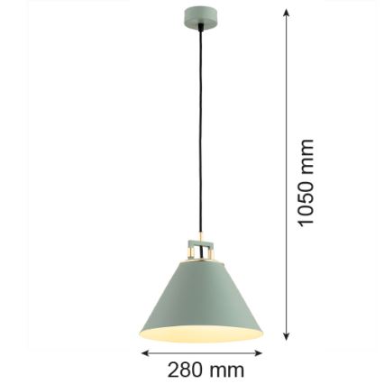 Argon 4916 - Люстра на тросе ORTE 1xE27/15W/230V зеленая