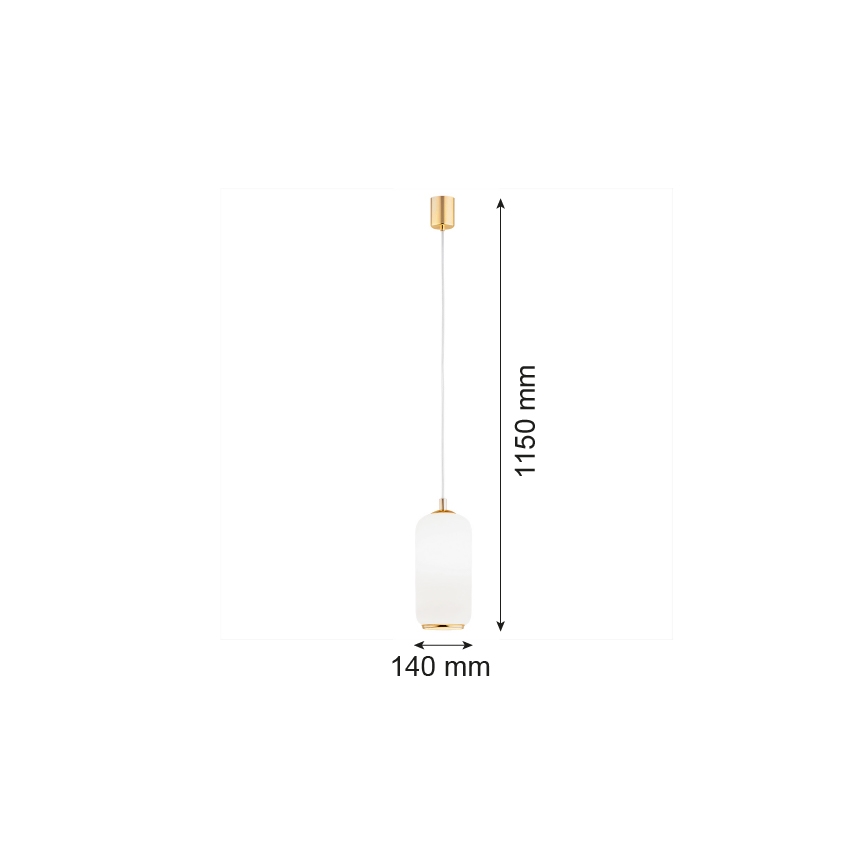 Argon 4993 - Люстра на тросе PALLADO 1xE27/15W/230V золотая/белая