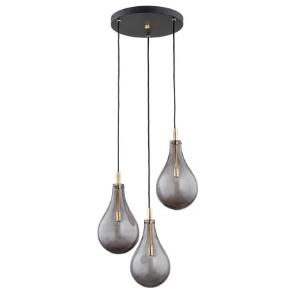 Argon 6105 - Підвісна люстра OAKLAND 3xG9/6W/230V чорний