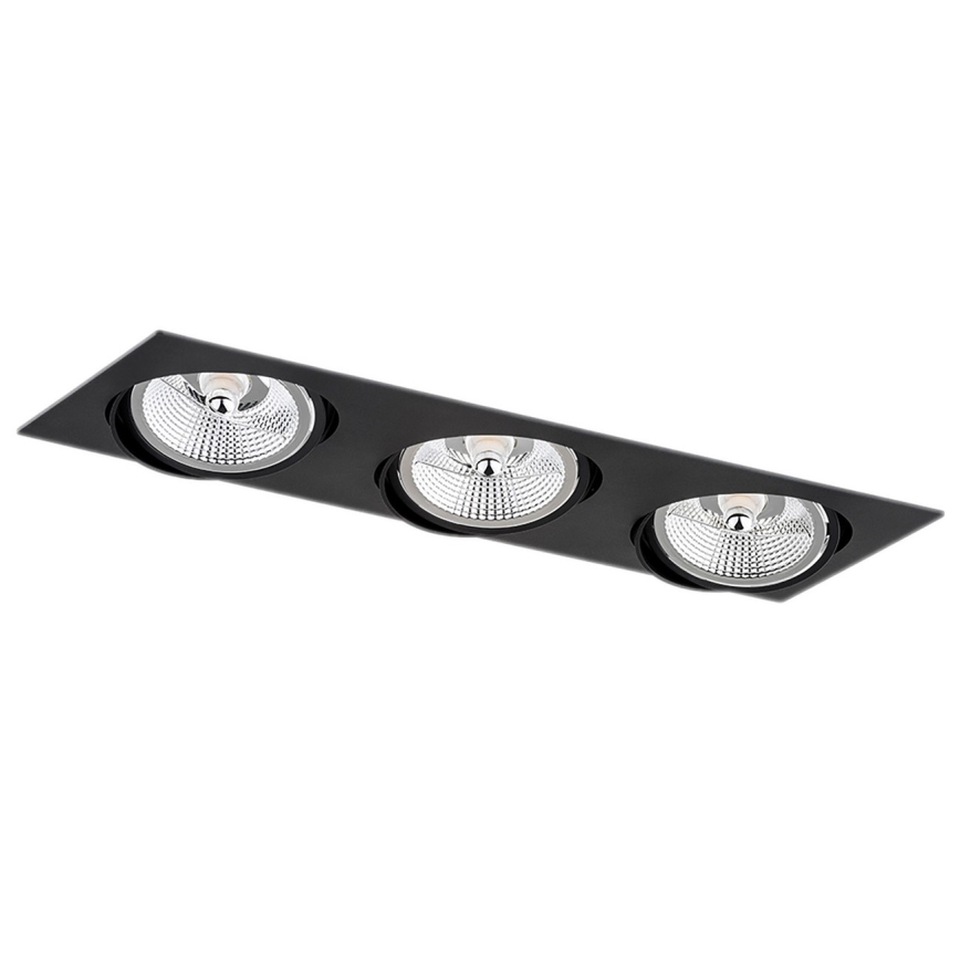 Argon 6116 BZ - Встраиваемый светильник OLIMP 3xGU10-AR111/12W/230V черный