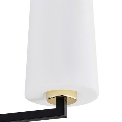 Argon 6143 - Люстра на штанге CAMELOT PLUS 3xE27/15W/230V черная/белая/золотая