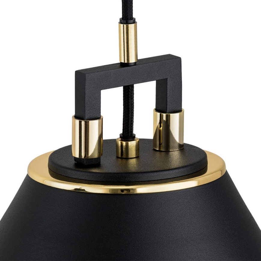 Argon 6174 - Люстра на тросе ORTE 3xE27/15W/230V черная