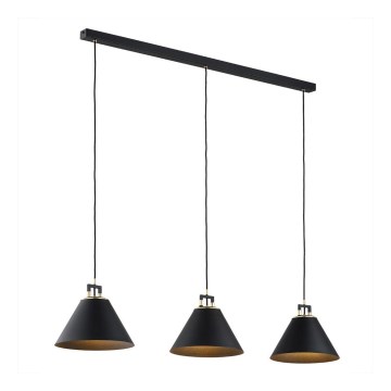 Argon 6174 - Підвісна люстра ORTE 3xE27/15W/230V чорний