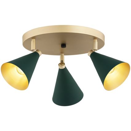 Argon 6245 - Точечный светильник LUCINDA 3xE14/7W/230V зеленый