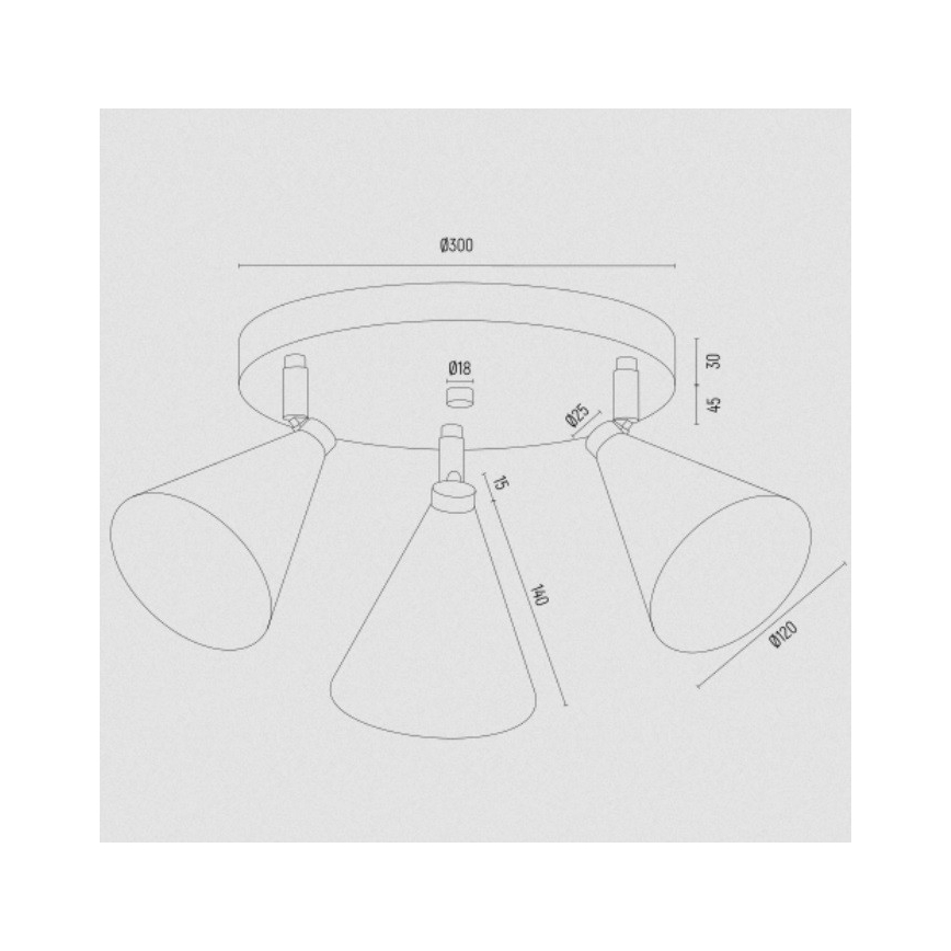 Argon 6245 - Точечный светильник LUCINDA 3xE14/7W/230V зеленый