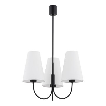 Argon 6268 - Люстра на штанзі SAFIANO 3xE27/15W/230V чорна
