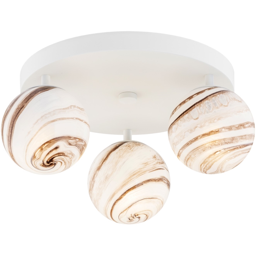 Argon 6291 - Потолочный светильник FABIO 3xE14/7W/230V алебастр белый