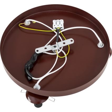 Argon 6292 - Стельовий світильник FABIO 3xE14/7W/230V алебастровий коричневий