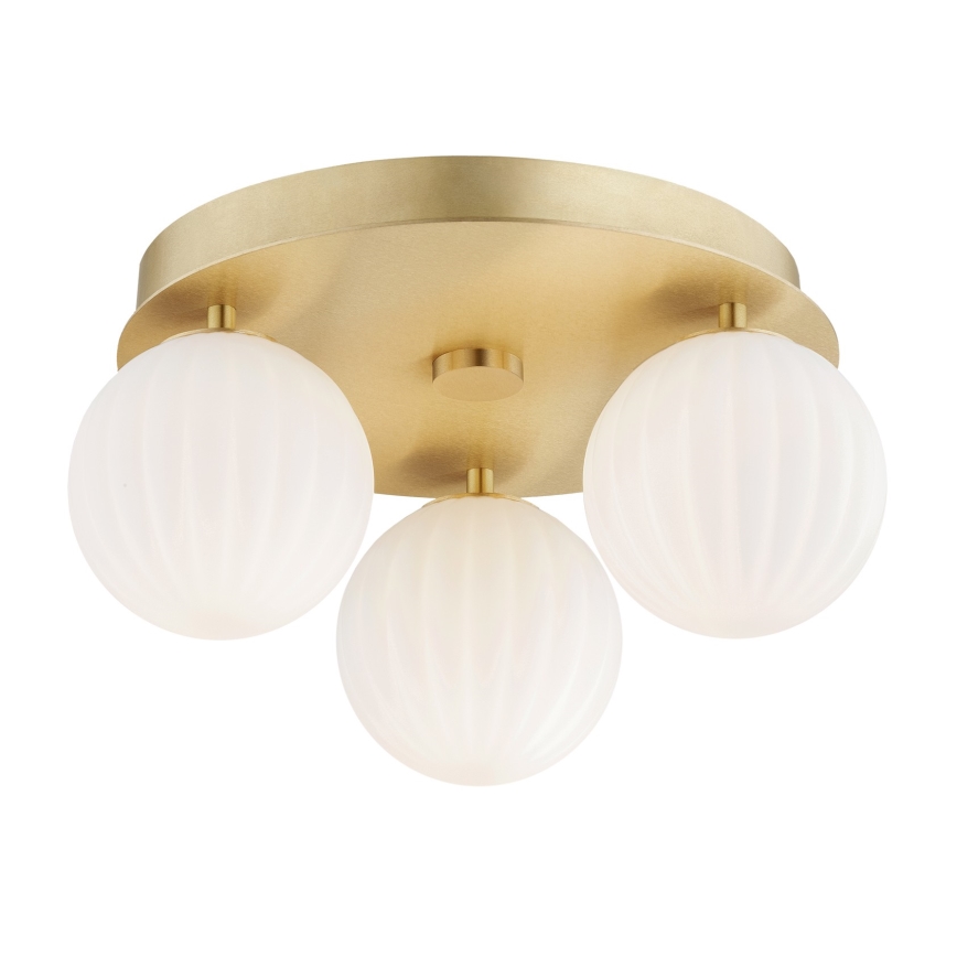 Argon 6305 - Потолочный светильник PALOMA 3xE14/7W/230V золотистый/белый