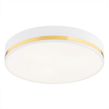 Argon 7034 - Потолочный светильник AMORE 2xE27/15W/230V ⌀ 25 cm белая/золотая